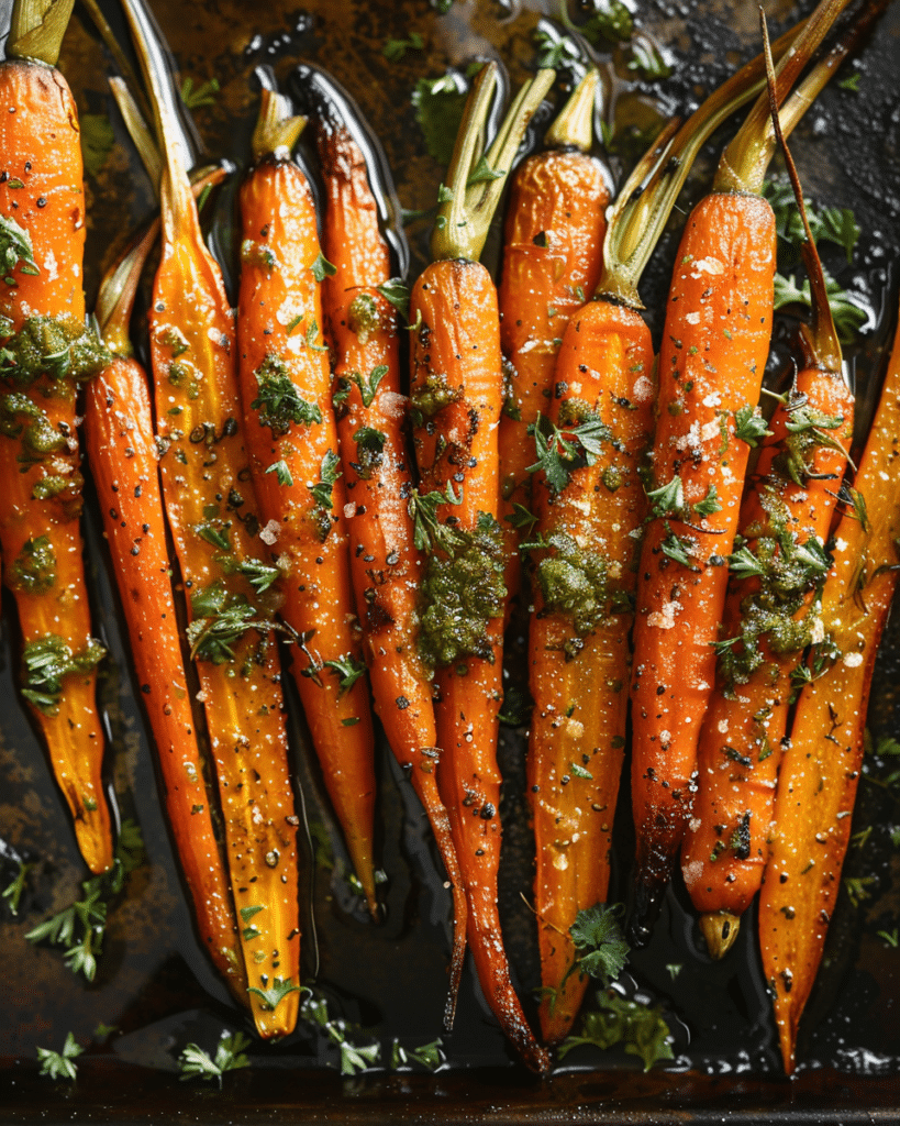 Honey Herb Roasted Carrots