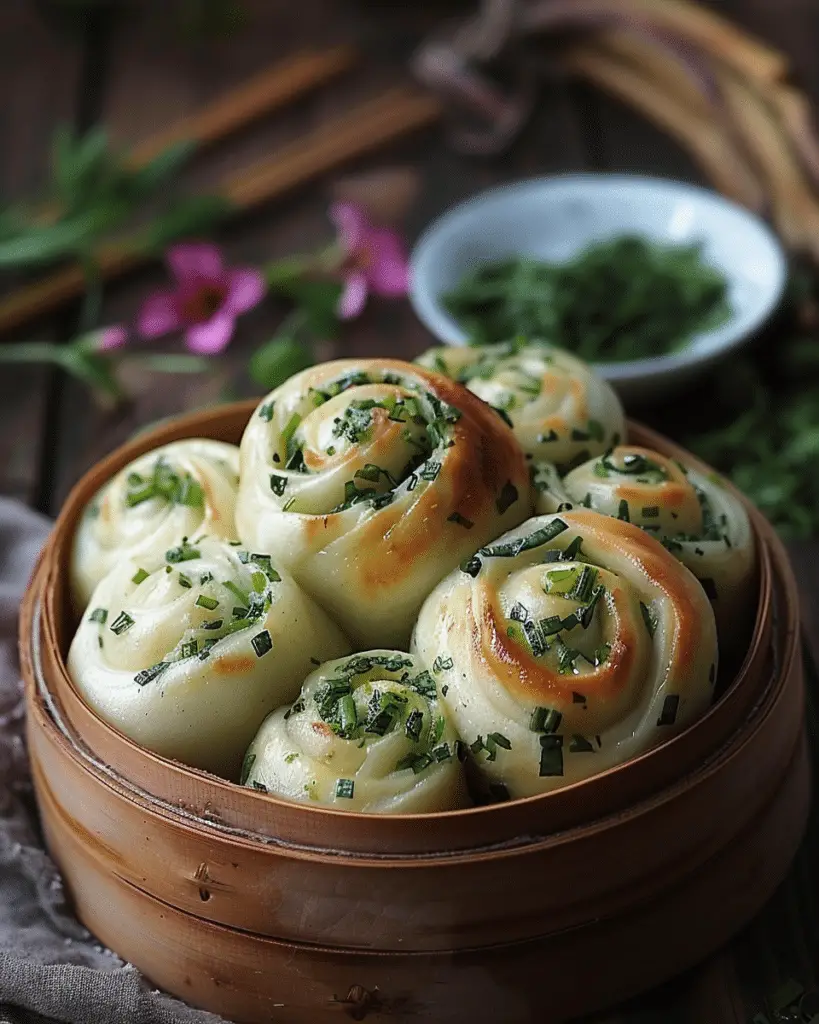 Hua Juan Flower Rolls (Chinese Scallion Buns)