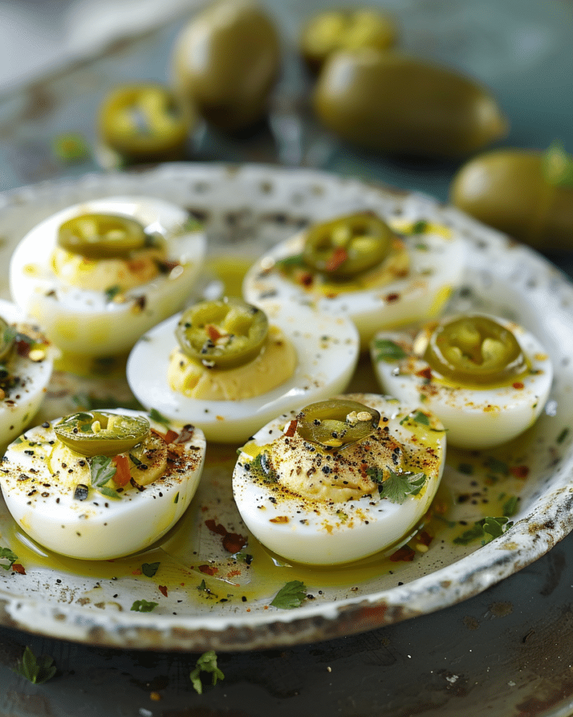 Jalapeño Pickled Eggs