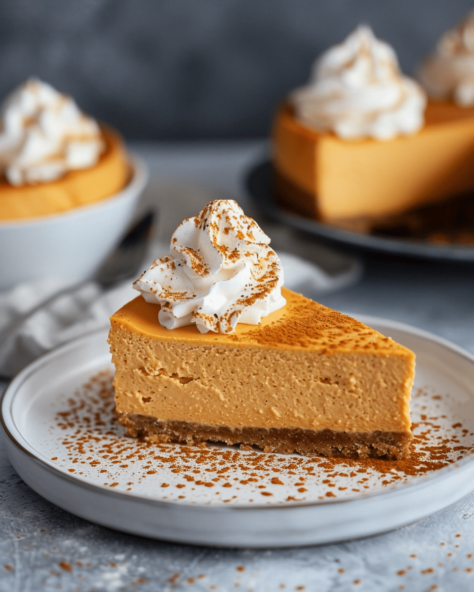 Keto No-Bake Pumpkin Cheesecake