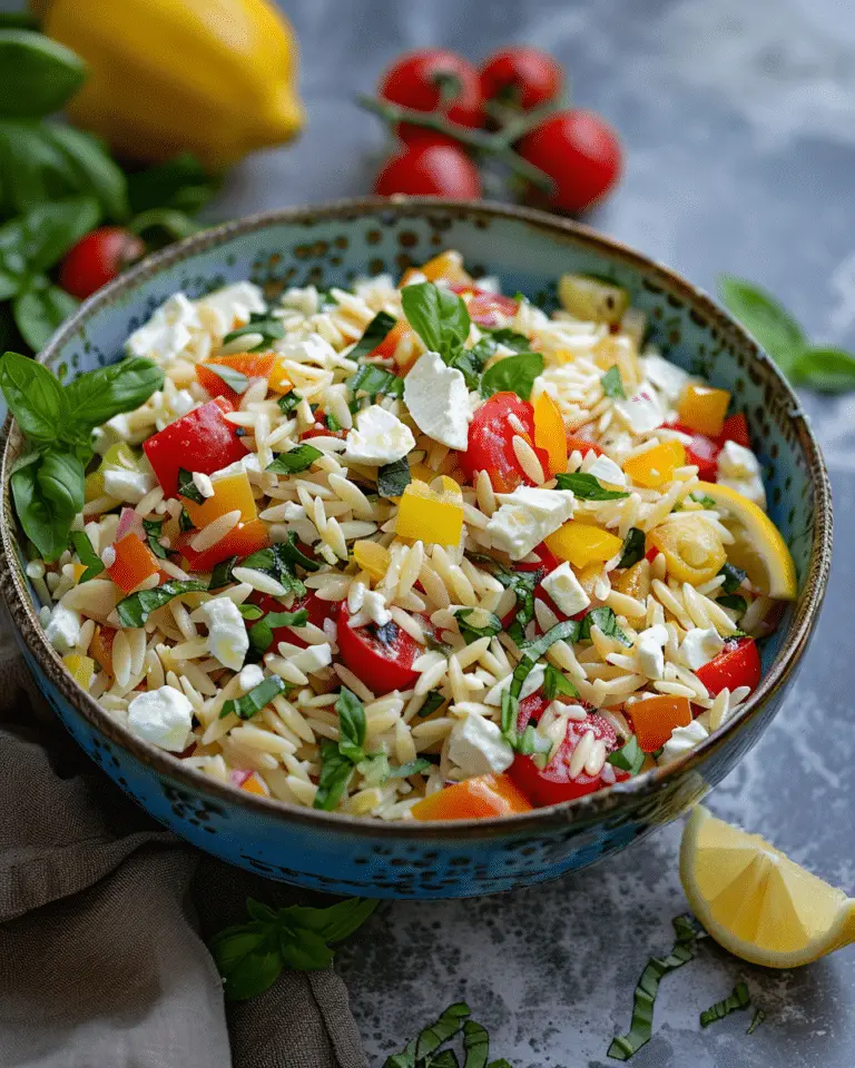 Lemon Orzo Pasta Salad