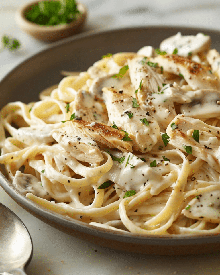 Low-Calorie Chicken Alfredo