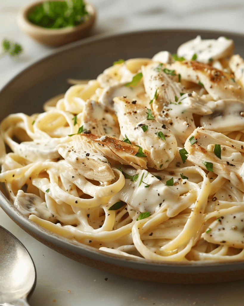 Low-Calorie Chicken Alfredo
