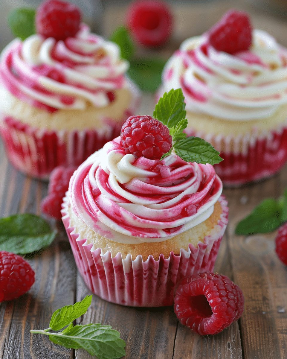 Raspberry Cheesecake Cupcakes