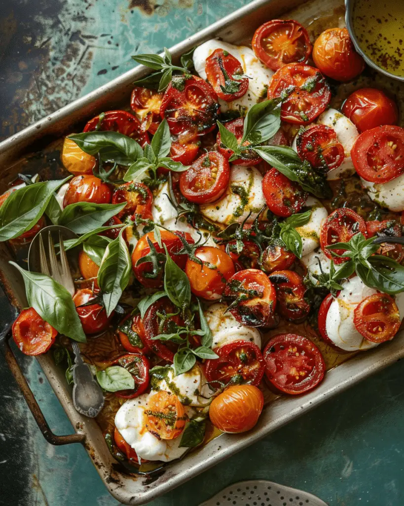 Roasted Tomato Caprese Salad