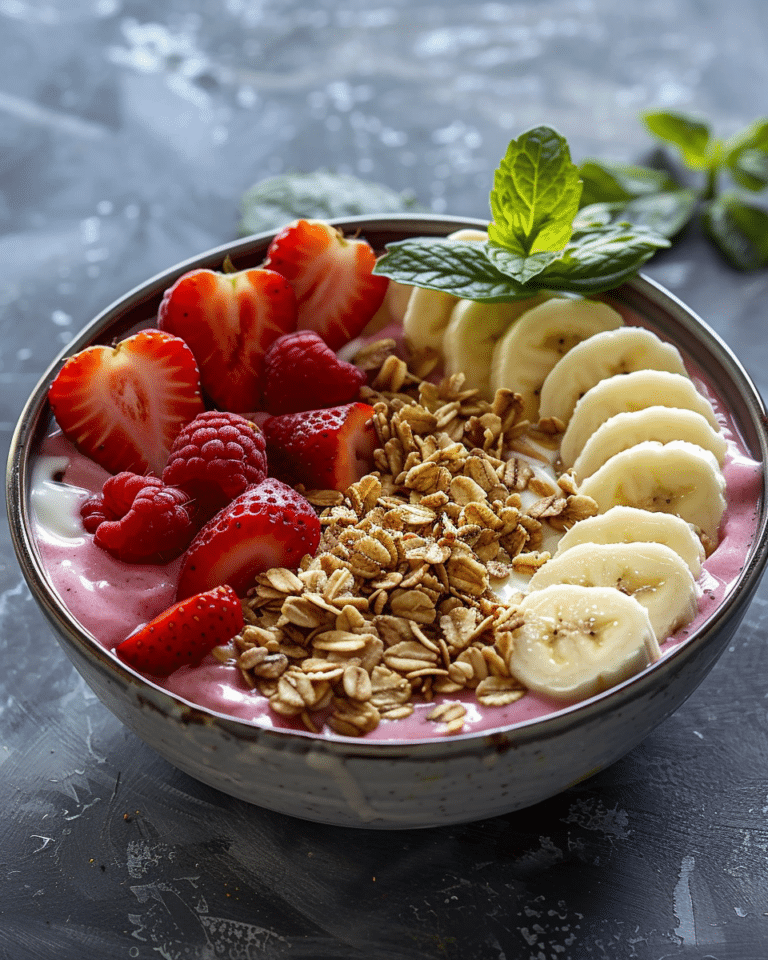 Strawberry Banana Yogurt Bowl