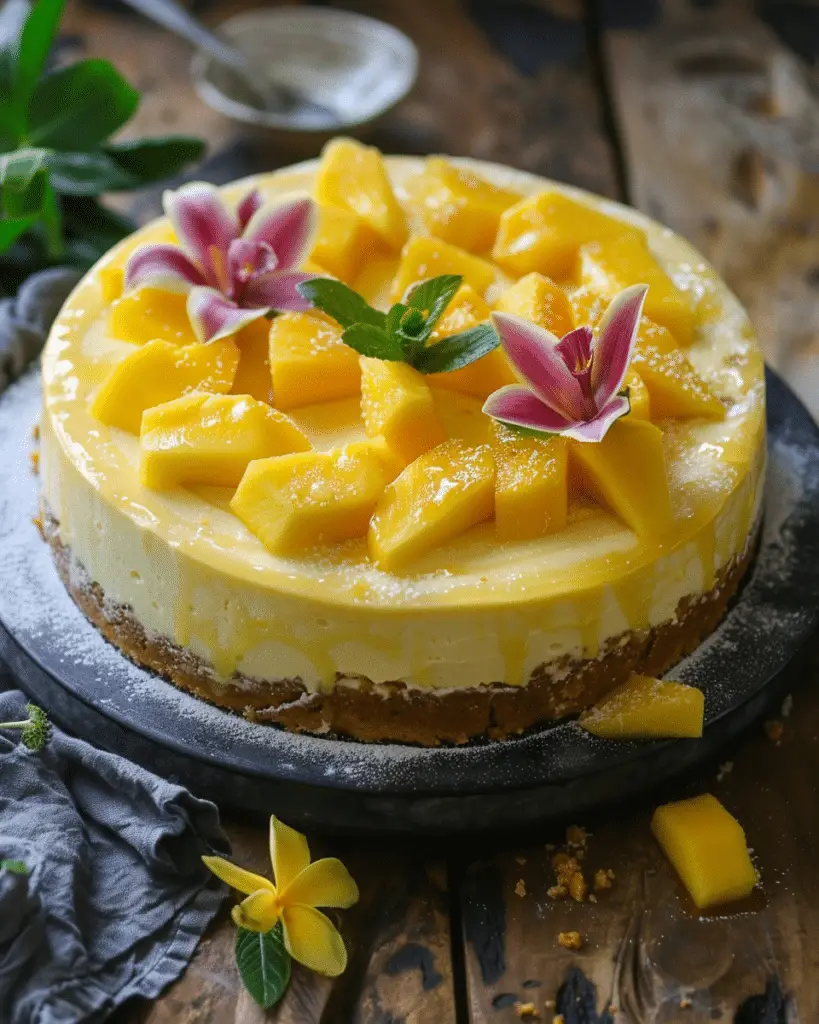 Tropical Mango Cheesecake