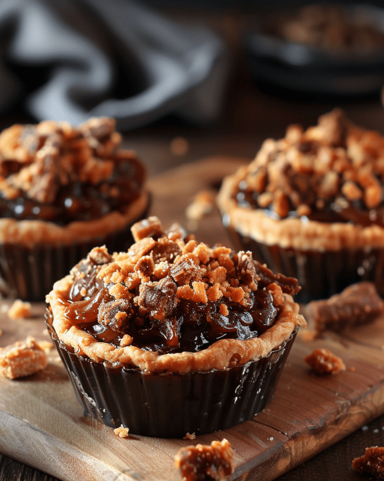 Butterfinger Caramel Crunch Mini Pies