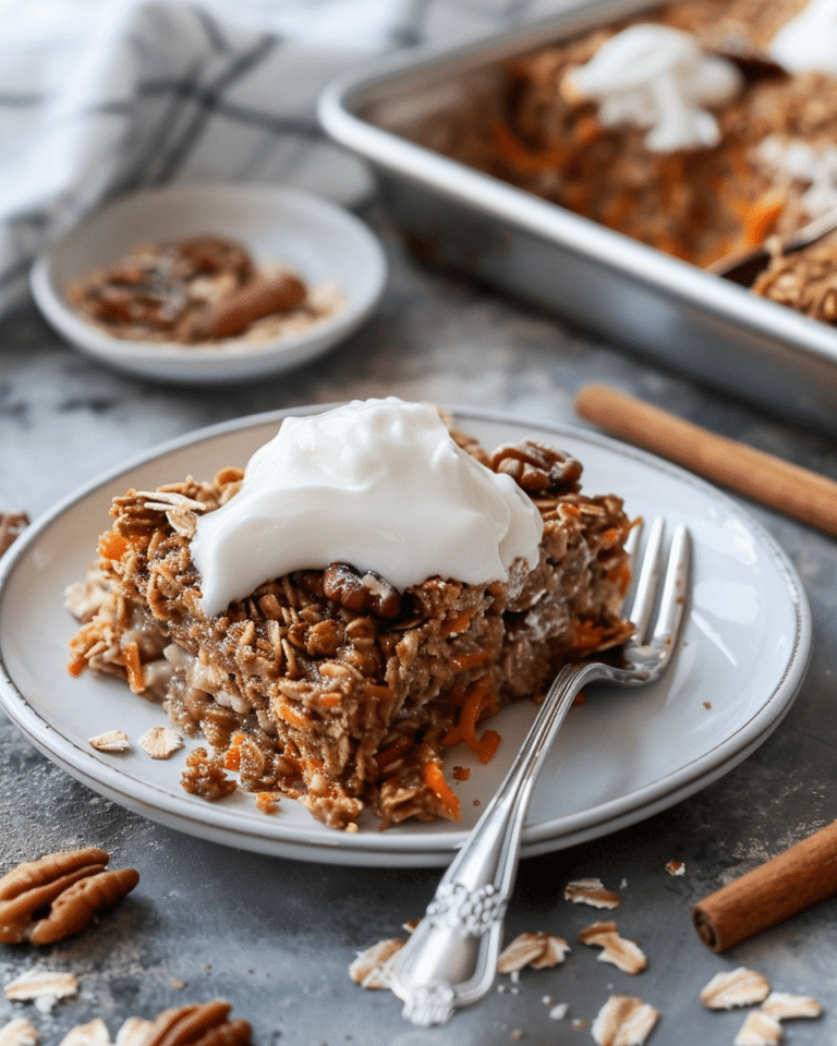 Carrot Cake Baked Oatmeal