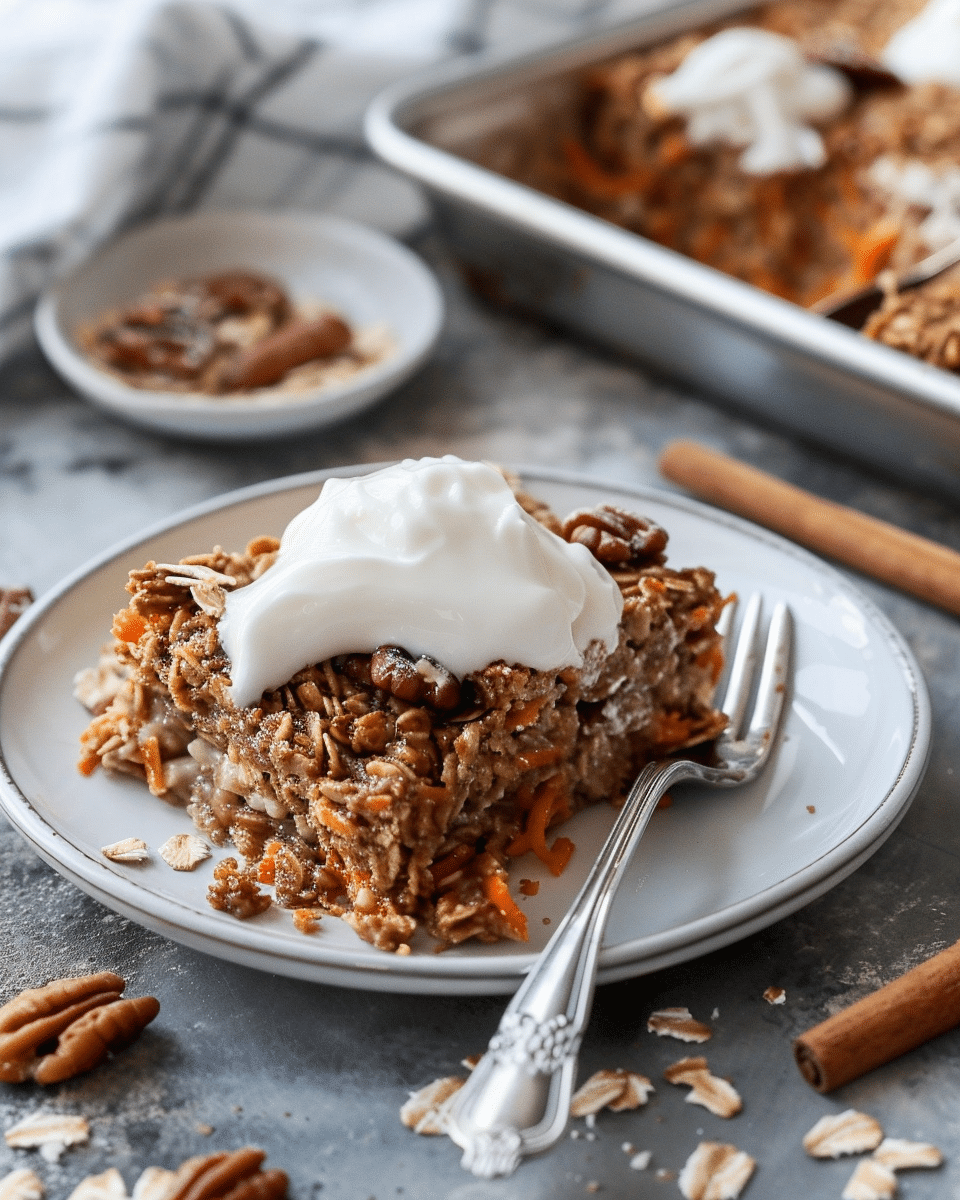 Carrot Cake Baked Oatmeal