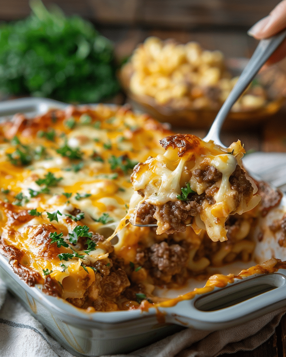 Cheddar Bay Hamburger Casserole