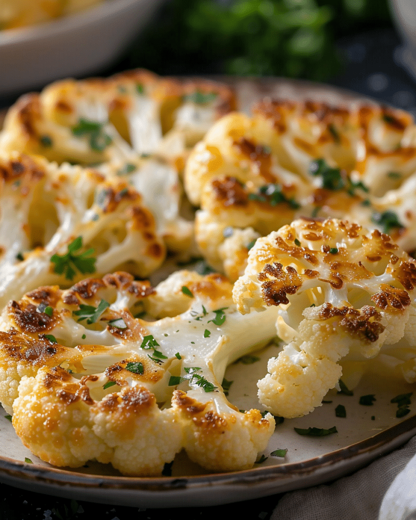Cheesy Cauliflower Steaks