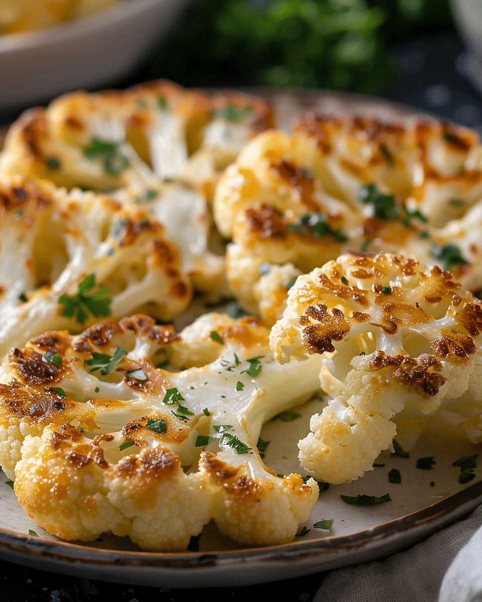 Cheesy Cauliflower Steaks
