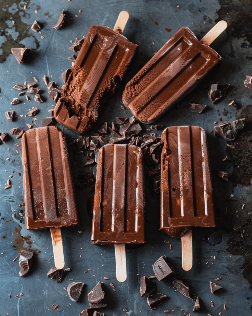 Chocolate Fudge Popsicles