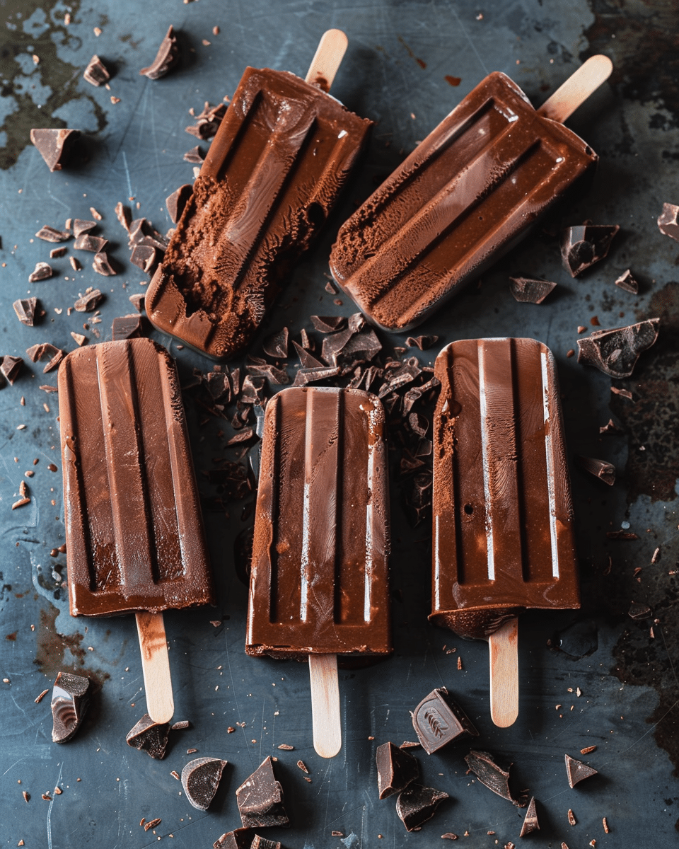 Chocolate Fudge Popsicles