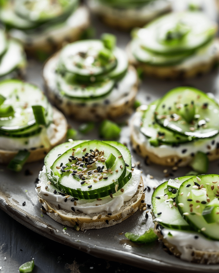 Everything Bagel Cucumber Bites