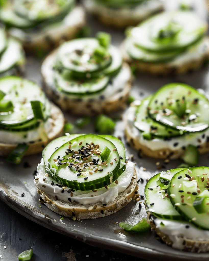 Everything Bagel Cucumber Bites