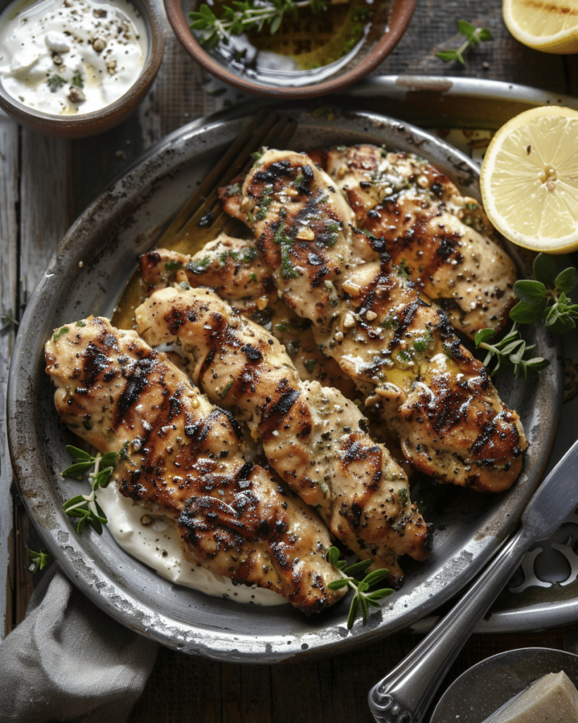 Greek-Style Grilled Chicken Tenders
