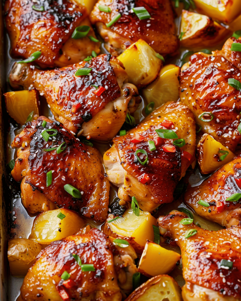 Hawaiian Chicken Sheet Pan