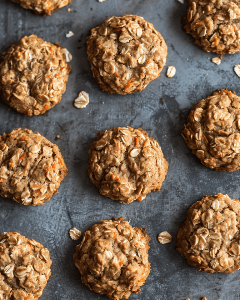 Healthy Carrot Cake Oatmeal Cookies