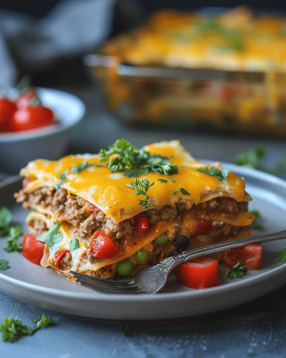 Keto Taco Lasagna