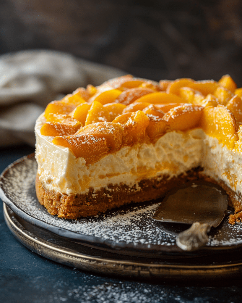 Peach Cobbler Cheesecake