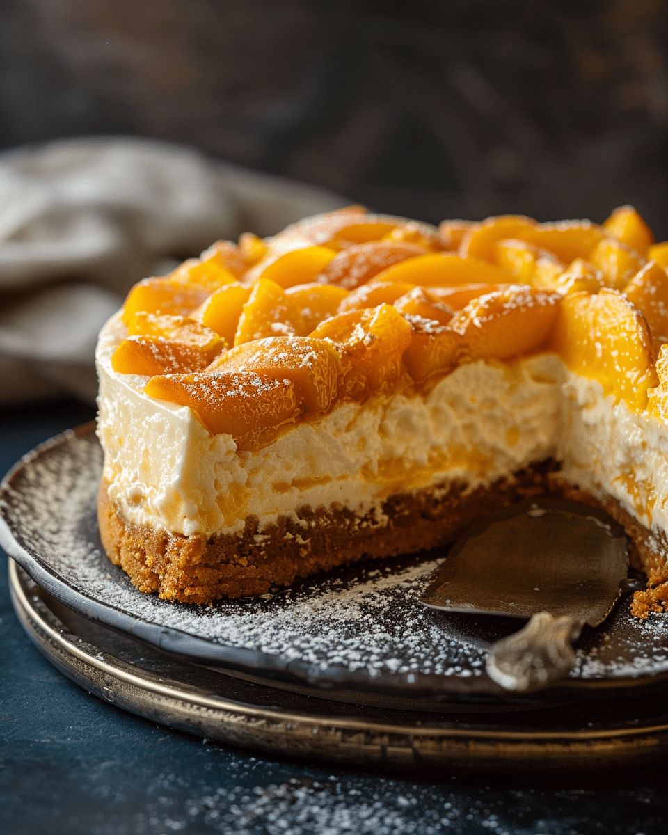 Peach Cobbler Cheesecake
