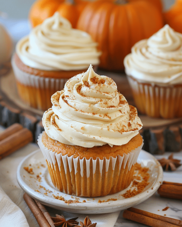 Pumpkin Cupcakes with Brown Butter Cream Cheese Frosting