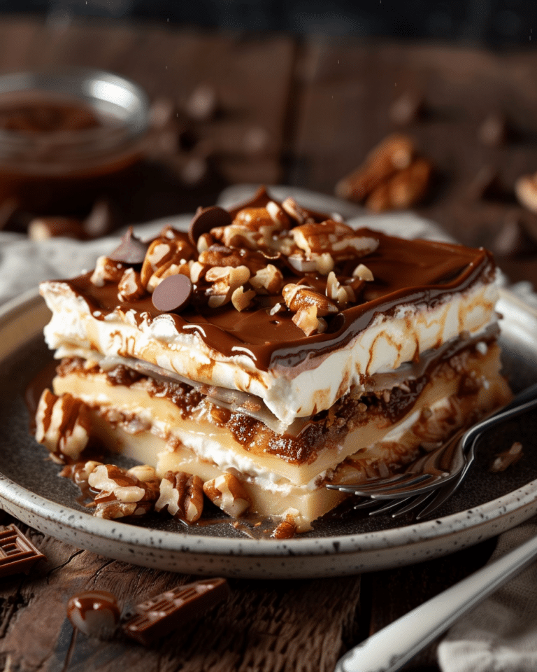 Turtle Dessert Lasagna