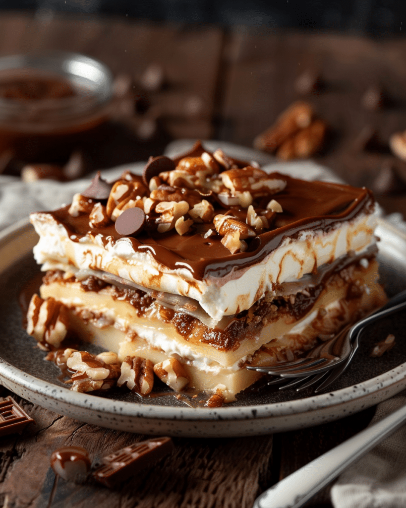 Turtle Dessert Lasagna