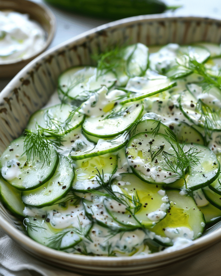 Tzatziki Cucumber Salad