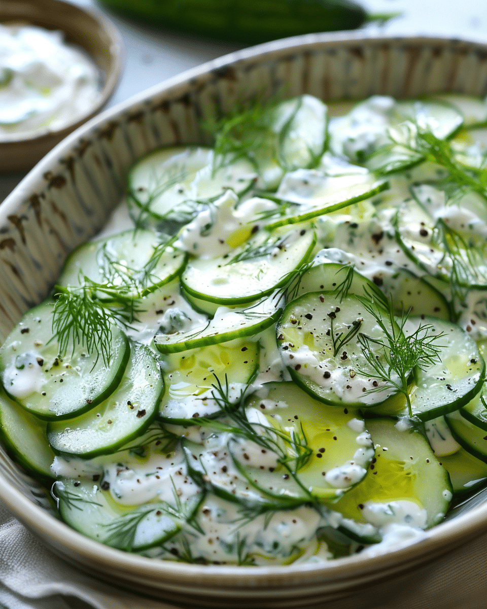 Tzatziki Cucumber Salad