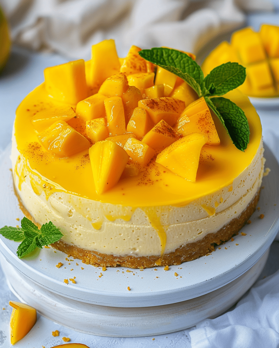 Vegan Mango Cheesecake