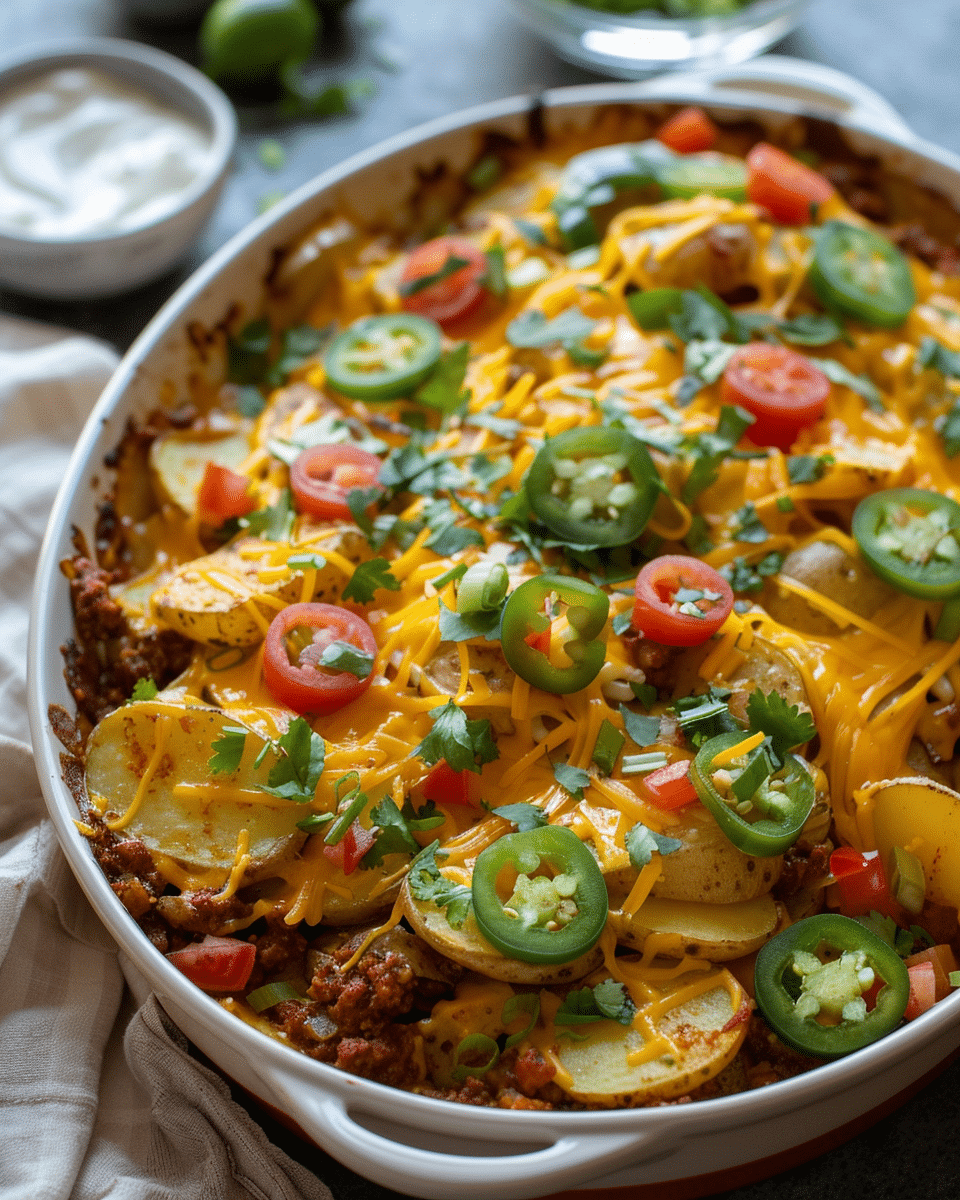 Cheesy Taco Potatoes