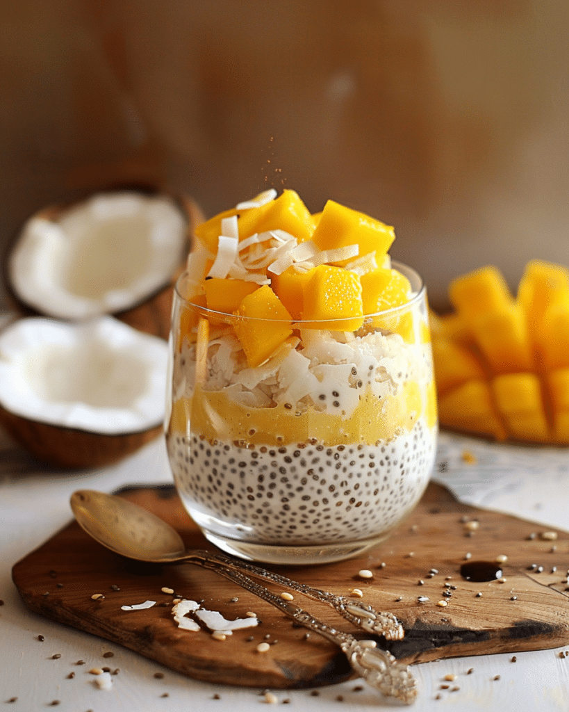 Coconut Mango Chia Pudding