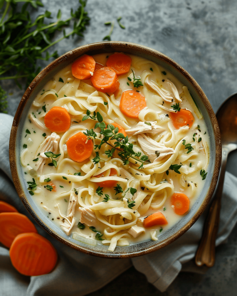 Creamy Chicken Noodle Soup