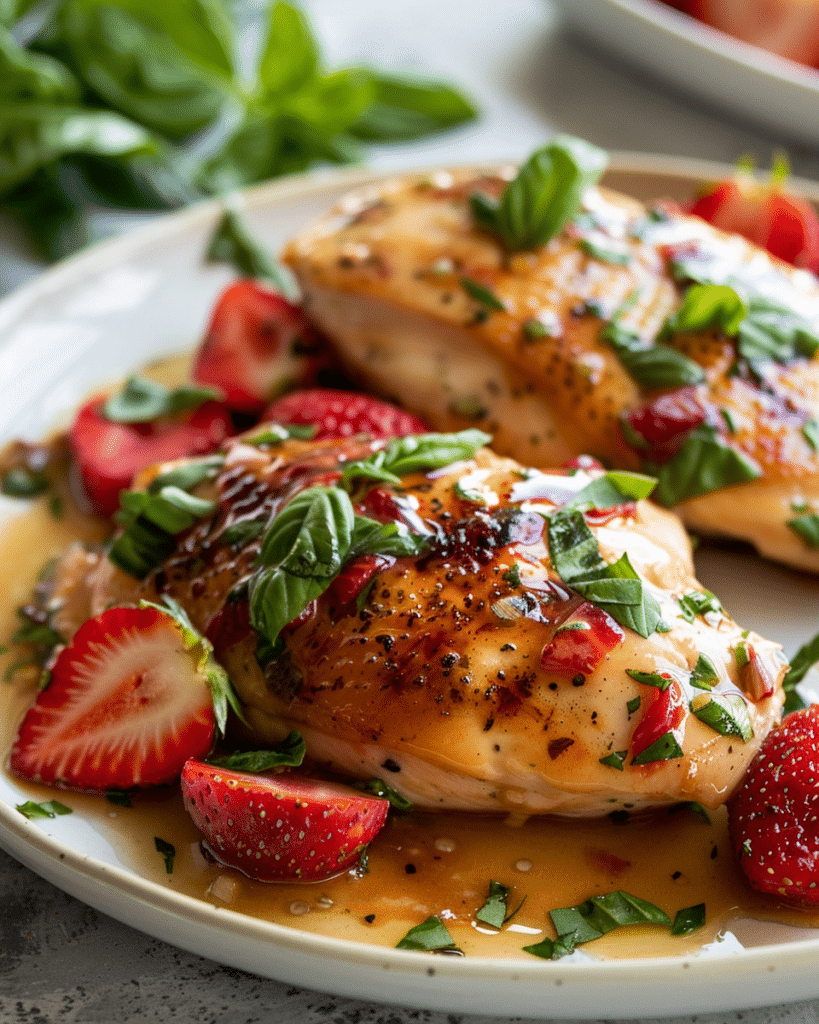 Fresh Strawberry Basil Chicken
