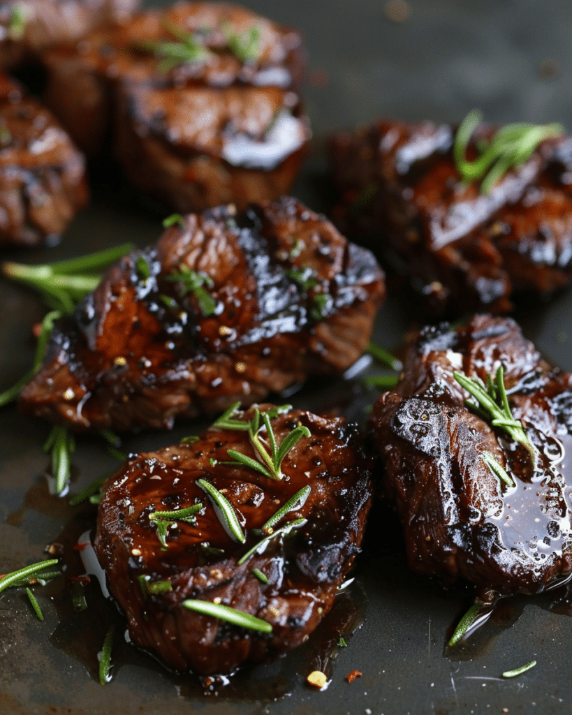 Garlic Balsamic Steak Bites