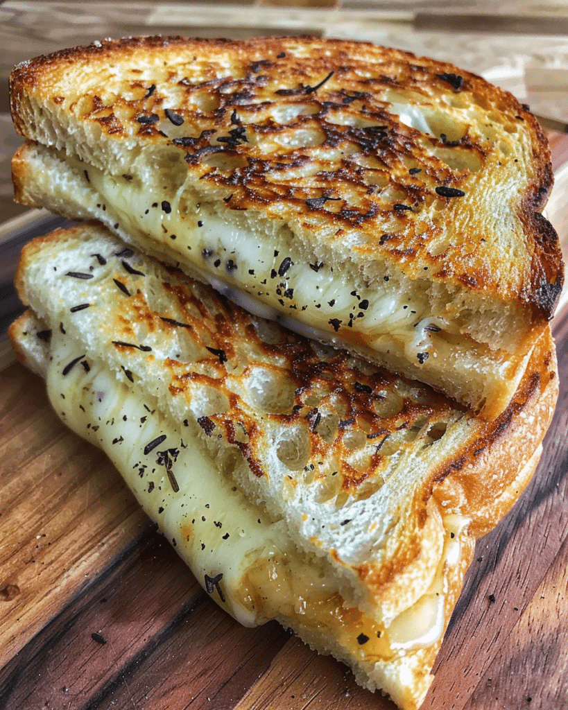 Garlic Bread Grilled Cheese