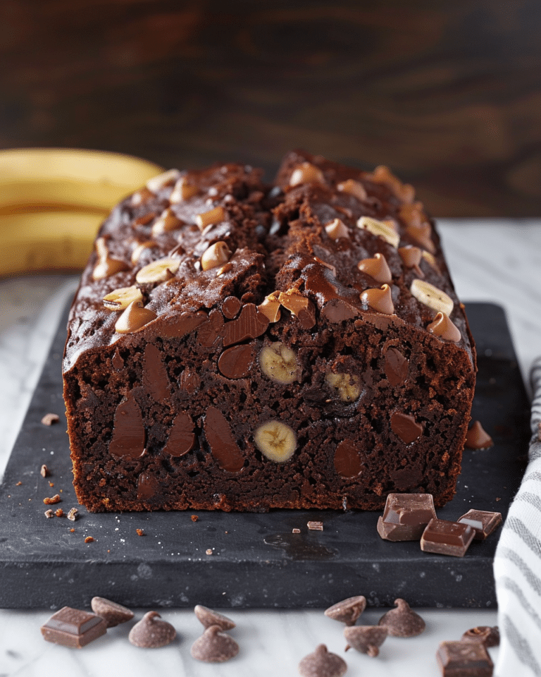 Healthy Chocolate Banana Bread