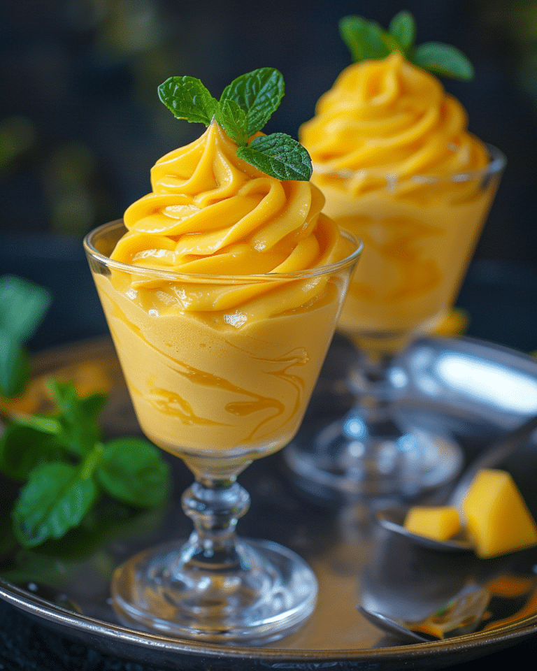 Mango Mousse (Creamy 3 Ingredient Recipe)