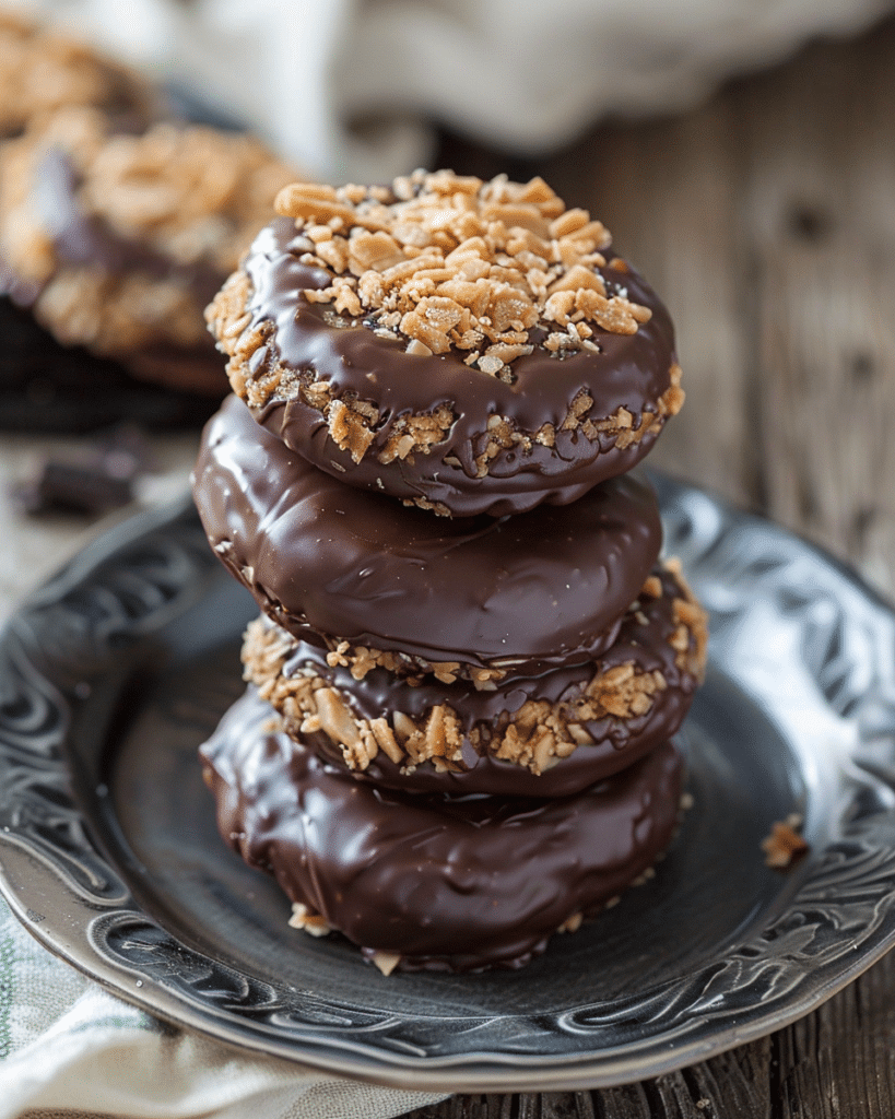 No-Bake Samoa Cookies