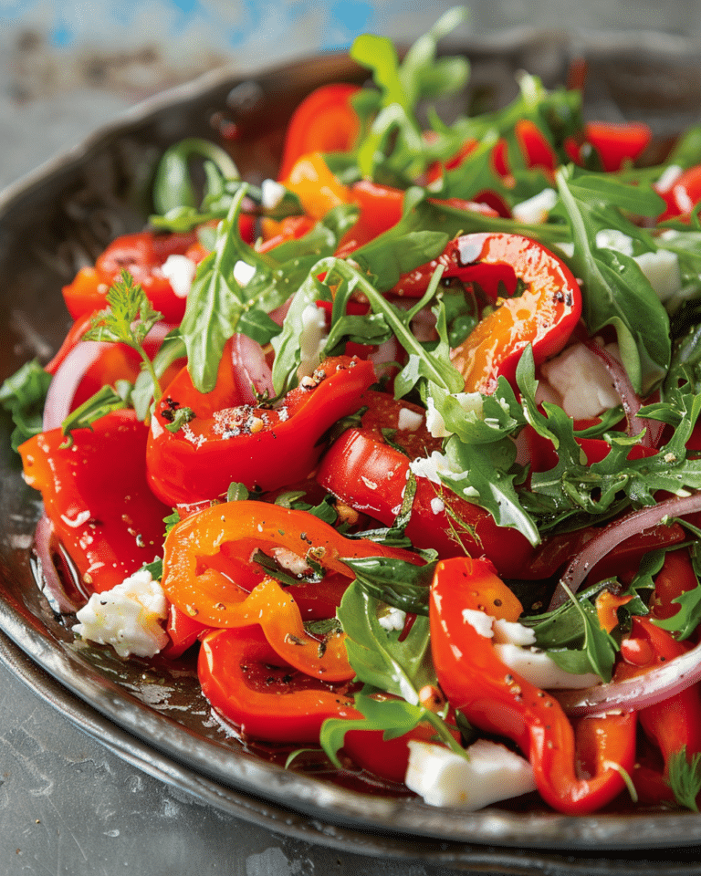 Roasted Red Pepper Salad