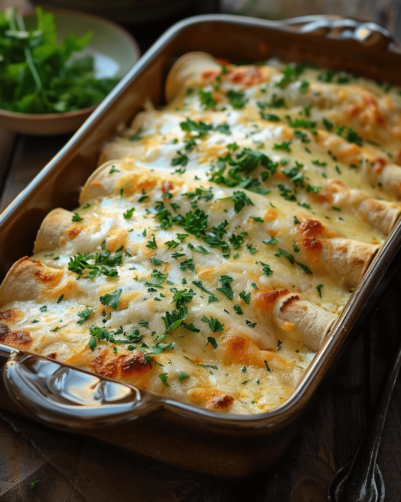 Shrimp Enchiladas with Cream Sauce