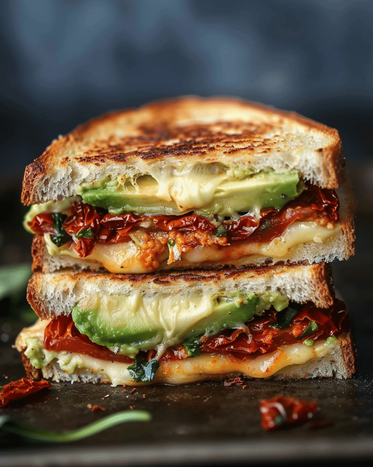 Sun-Dried Tomato Avocado Grilled Cheese