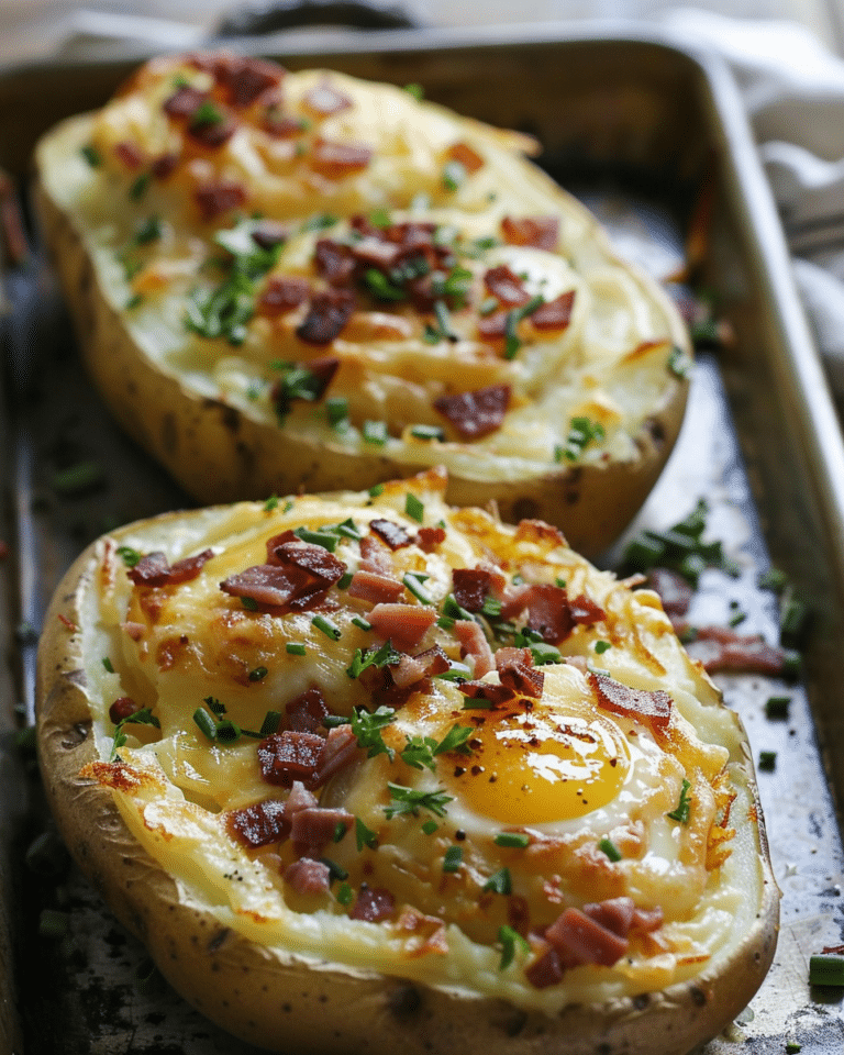 Twice-Baked Loaded Breakfast Potatoes