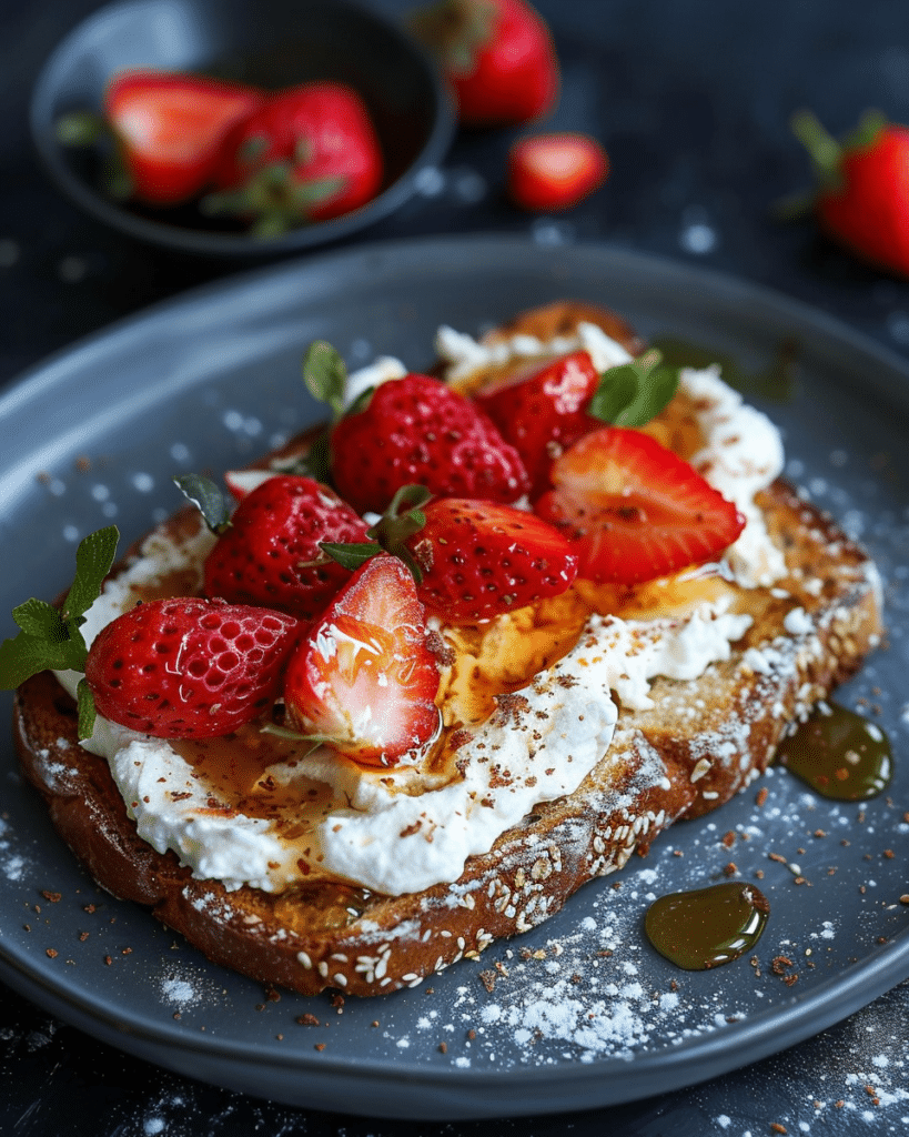 Whipped Ricotta Honey Toast