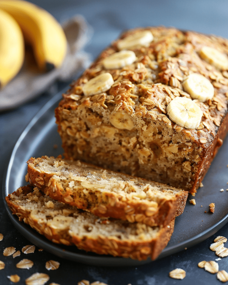 Award-Winning Oatmeal Banana Bread (Vegan Substitutions)