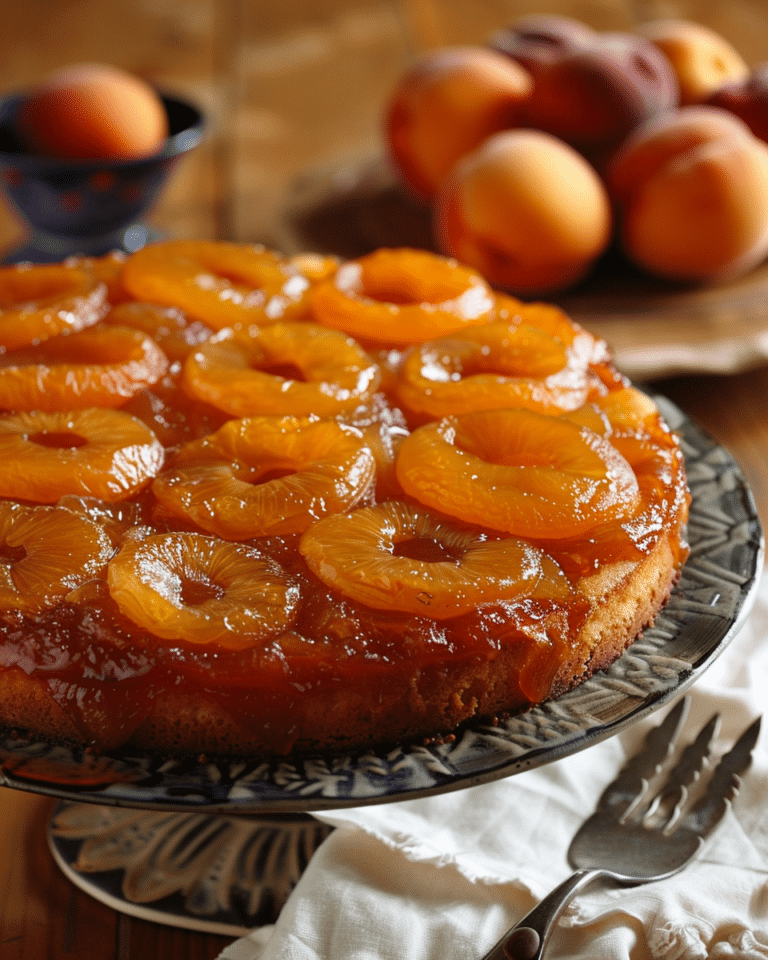 Caramelized Apricot Upside Down Cake