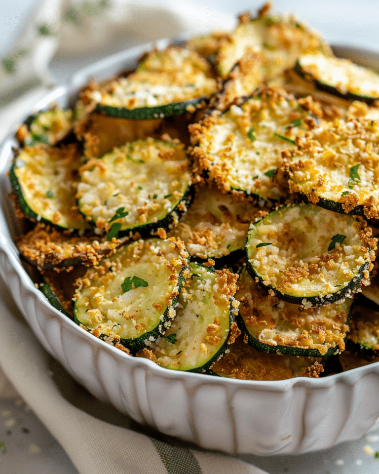 Crispy Zucchini Chips (Baked or Air Fryer)